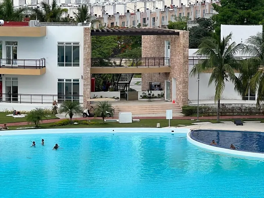 Apartment Лагуна. Прохладная. С Бассейном, 15 Мин От Моря Cancun