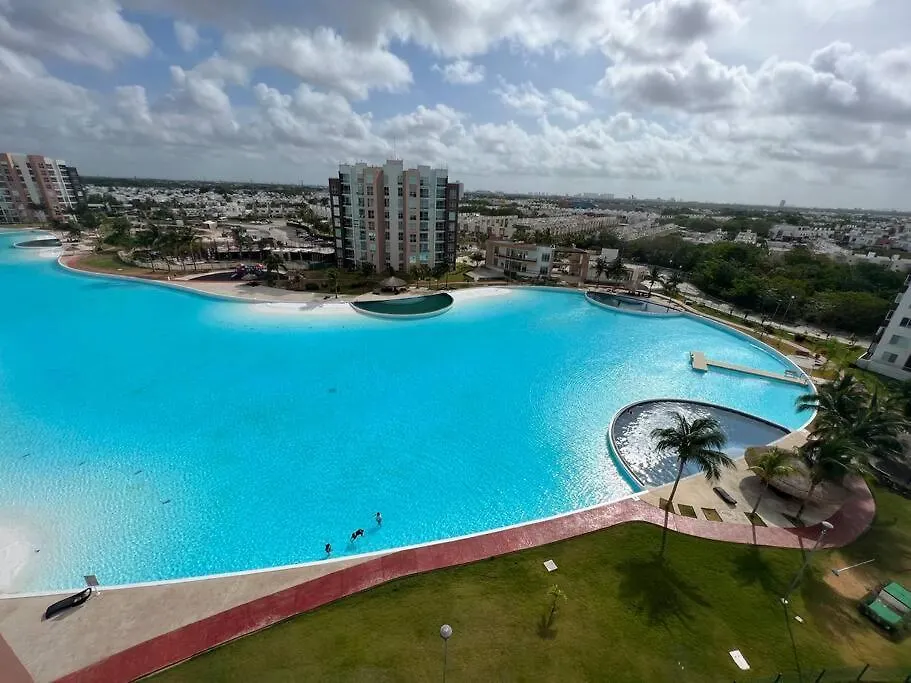Лагуна. Прохладная. С Бассейном, 15 Мин От Моря Cancun Apartment