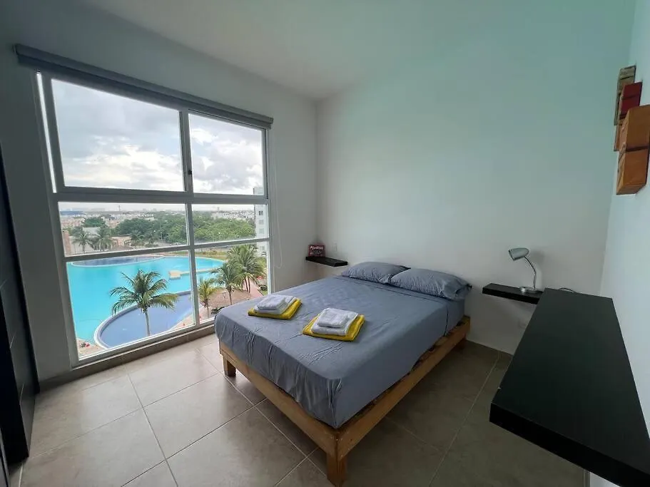 Лагуна. Прохладная. С Бассейном, 15 Мин От Моря Cancun