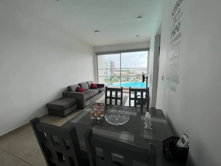Apartment Лагуна. Прохладная. С Бассейном, 15 Мин От Моря Cancun